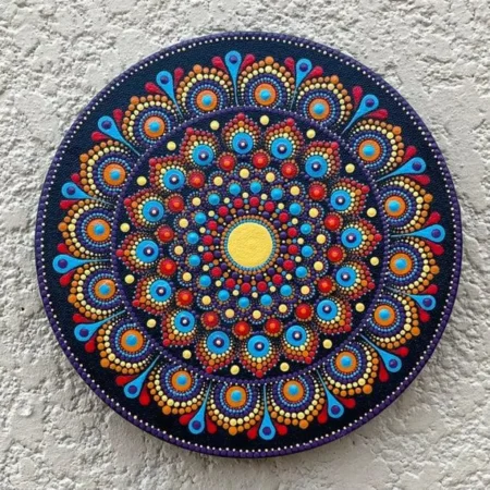 Handcrafted Dot Mandala Wall Art