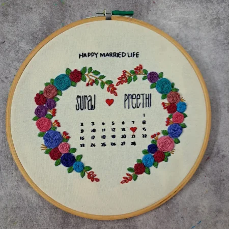 Embroidery DIY Kit of 12 inches diameter